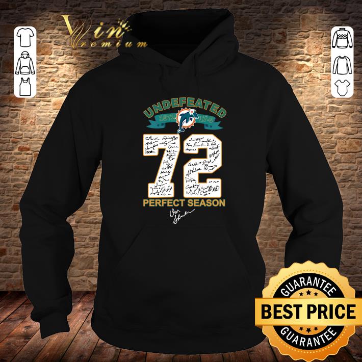 Original Miami Dolphins Undefeated 1972 Perfect Season Signatures shirt 1 Miami Dolphins Undefeated 1972 Perfect Season Signatures shirt