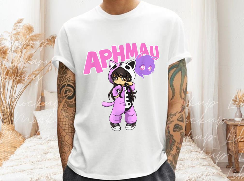 Aphmau Shirt, Youtuber Top Gamers Boys Girls Novelty Gaming Game Shirt, Aphmau Kawaii Anime Shirt 1