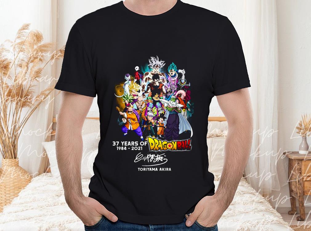 Dragon Ball Shirt, Toriyama Akira Thank You For The Memories Shirt, 37 Years 1984 2021 Dragon Ball Shirt 1