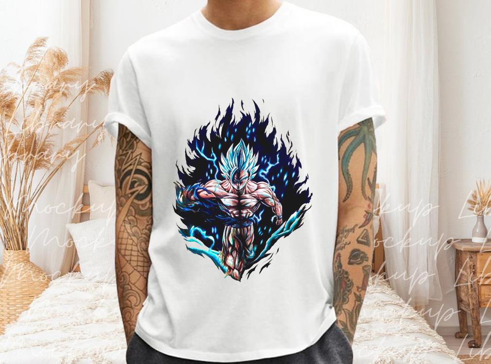Goku Supper Saiyan Shirt, Dragon Ball Supper Shirt, Goku Blue Shirt 1 Goku Supper Saiyan Shirt, Dragon Ball Supper Shirt, Goku Blue Shirt