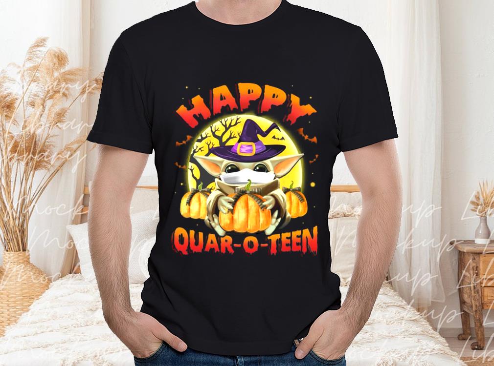 Happy Quar-o-teen Halloween Shirt, Baby Yoda Halloween For Men Shirt 2