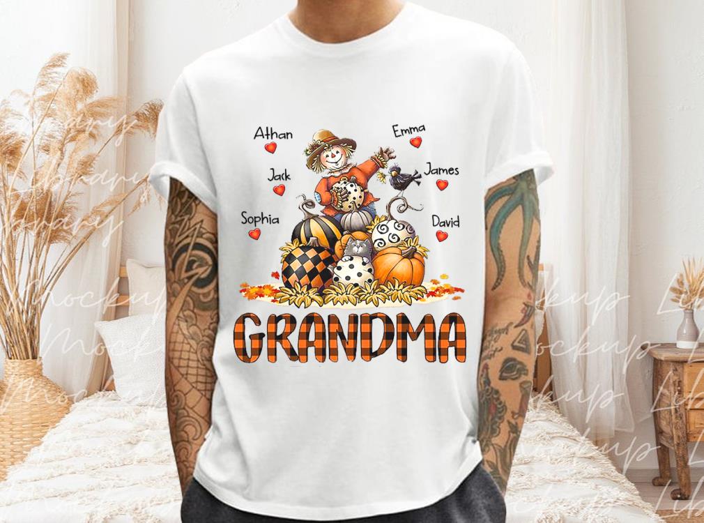 Athan Emma Jack Sophia James David Grandma Shirt, Grandma Shirt, Halloween Shirt 1