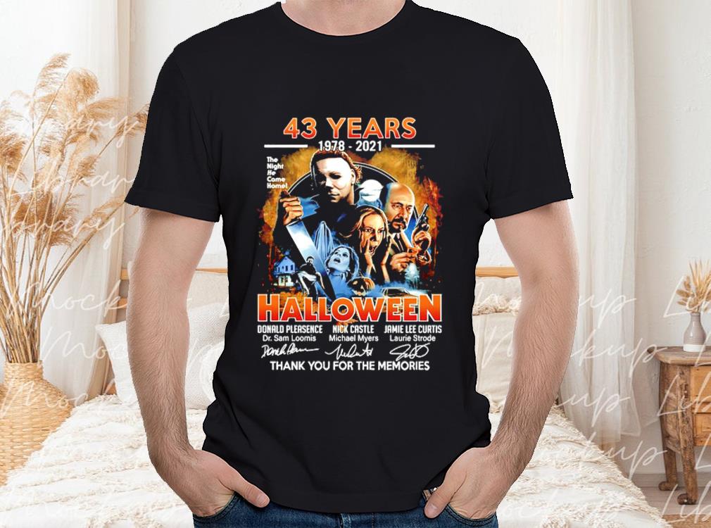 Halloween 43 Years 1978-2021 Shirt, 43 Years 1978-2021 Halloween Thank You For The Memories Shirt 1 Halloween 43 Years 1978-2021 Shirt, 43 Years 1978-2021 Halloween Thank You For The Memories Shirt
