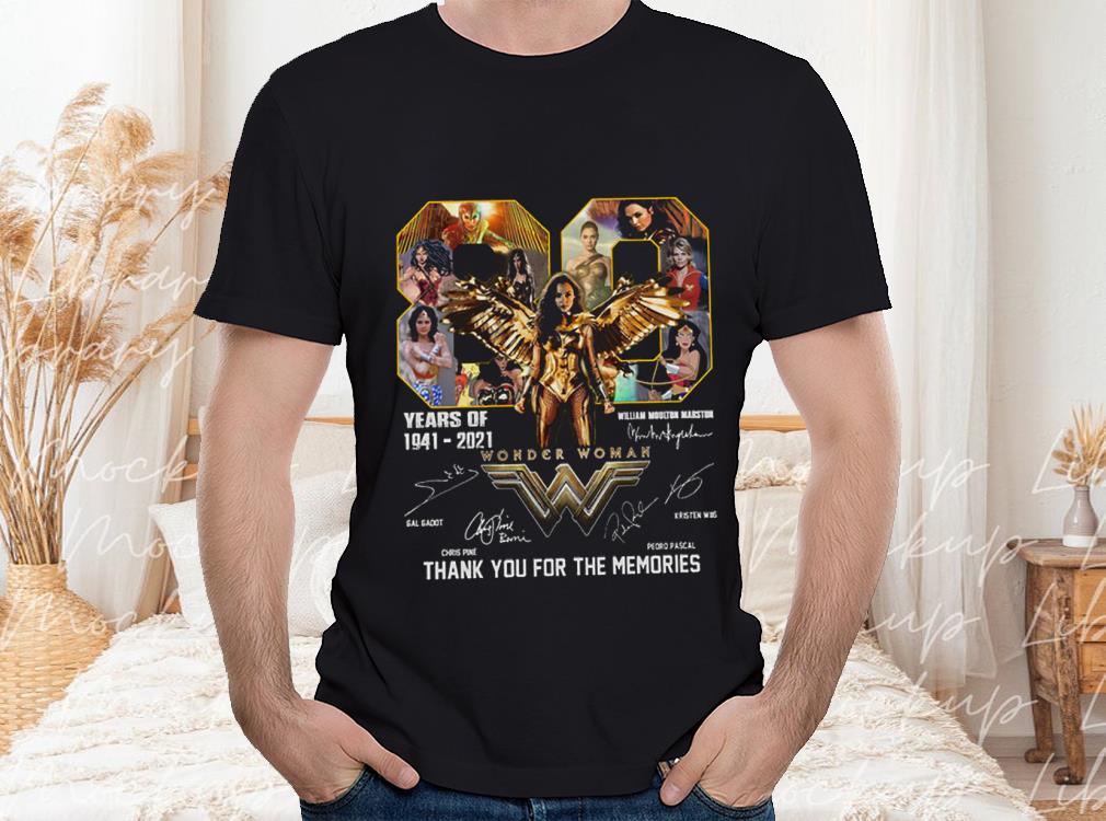 Wonder Woman 80 Years Of 1941-2021 Thank You For The Memories Signatures Shirt, Wonder Woman Shirt 1 Wonder Woman 80 Years Of 1941-2021 Thank You For The Memories Signatures Shirt, Wonder Woman Shirt