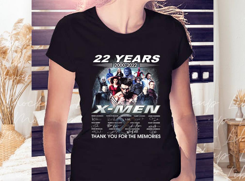 X-men 22 Years 2000-2022 Thank You For The Memories Signatures Shirt, X-men Movies Shirt 2 X-men 22 Years 2000-2022 Thank You For The Memories Signatures Shirt, X-men Movies Shirt