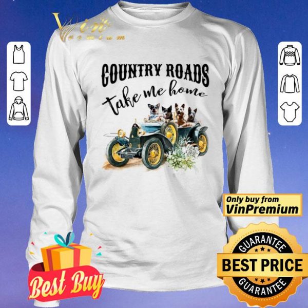 Dogs Country Road Take Me Home shirt
