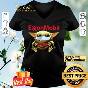 Baby Yoda Face Mask Hug Exxon Mobil shirt