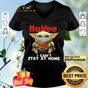 Baby Yoda Face Mask Hy Vee Cant Stay At Home shirt