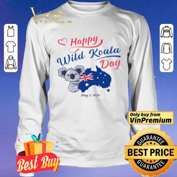 Happy Wwild Koala Day May 3 2020 Australia Flag shirt