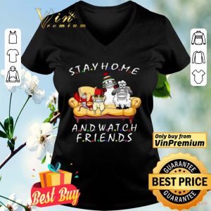 Stay Home And Watch Friends Cartoon COVID-19 shirt