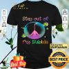 Flamingo Face Mask Stay Out Of My Bubble Coronavirus shirt