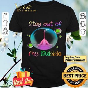 Flamingo Face Mask Stay Out Of My Bubble Coronavirus shirt