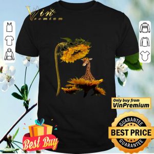 Giraffe Sunflower shirt