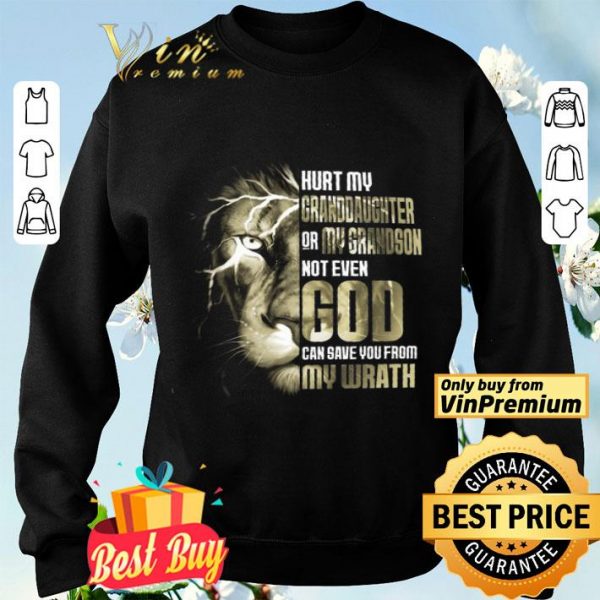 Lion Hurt My Granddaughter Or My Grandson Not Even God shirt