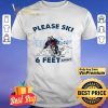 Skiers Mask Please Ski 6 Feet Away shirt