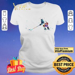 Hockey player watercolor Hockey player shirt