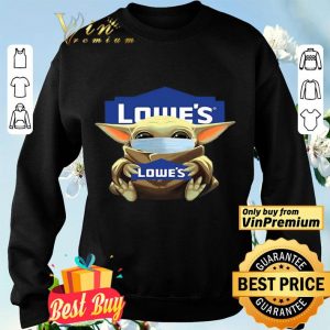 Baby Yoda Mask Hug Lowe’s logo shirt