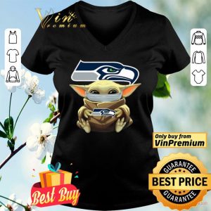 Baby Yoda Face Mask Seattle Seahawks shirt