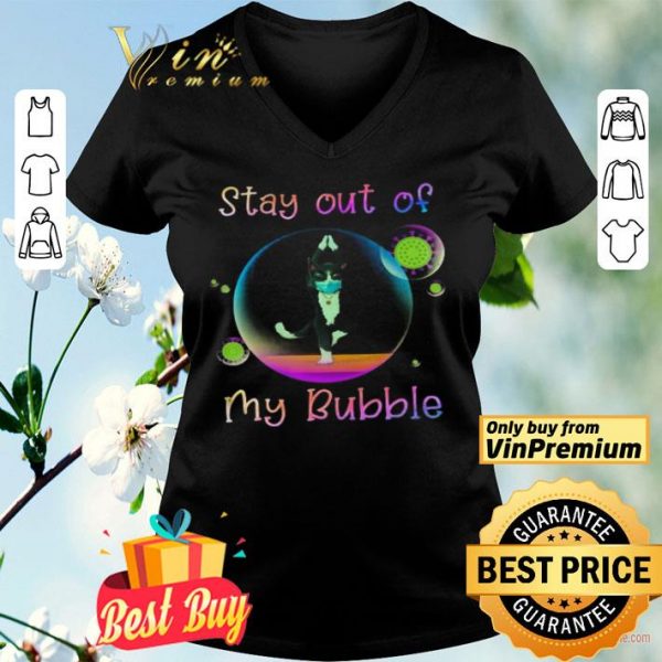 Yoga cat stay out of my bubble shirt