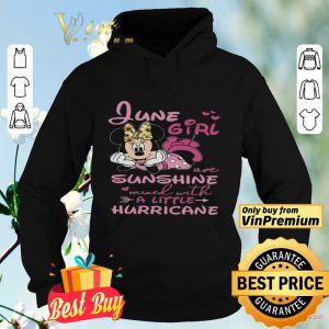 Mickey Mouse June Girl Are Sunshine Mixed With A Little Hurricane shirt