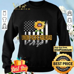 American Flag Sunflower Union Pacific Railroad Wife shirt