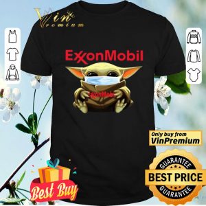 Baby Yoda Face Mask Hug Exxon Mobil shirt