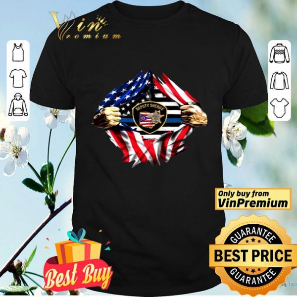 Deputy Sheriff Ohio Badge American Flag shirt