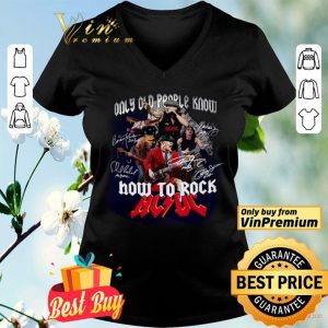AC DC Only Old People Know How To Rock Signature shirt