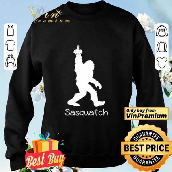 Bigfoot Middle Finger Black Sasquatch shirt
