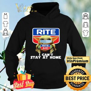 Baby Yoda hug Rite Aid logo I can’t stay at home shirt