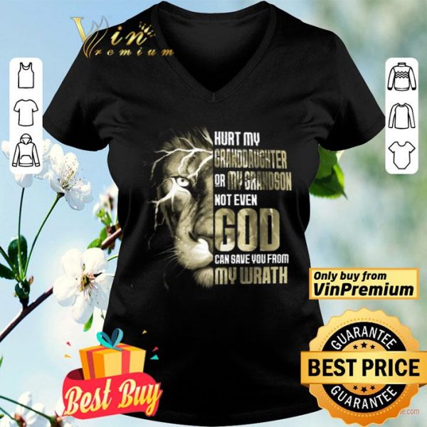 Lion Hurt My Granddaughter Or My Grandson Not Even God shirt