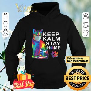 Cat Color Mask Keep Kalm Stay Home Coronavirus shirt