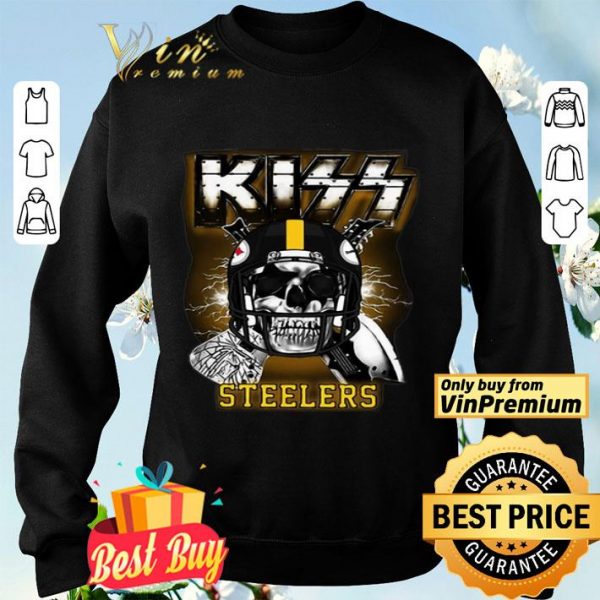 Skull KISS Band Pittsburgh Steelers shirt
