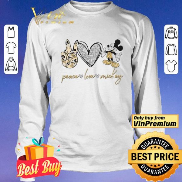 Peace Love Mickey Mouse shirt