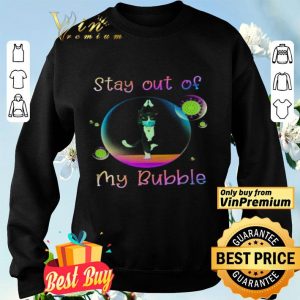 Yoga cat stay out of my bubble shirt