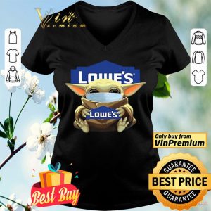 Baby Yoda Mask Hug Lowe’s logo shirt