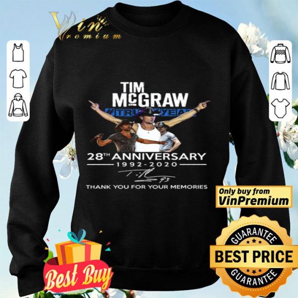 Tim Mcgraw Truck Yeah 28th Anniversary 1992 2020 Signature Thank You shirt