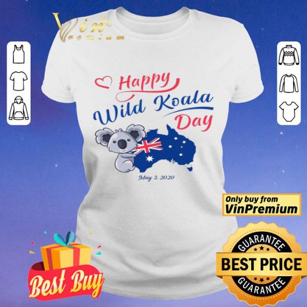 Happy Wwild Koala Day May 3 2020 Australia Flag shirt