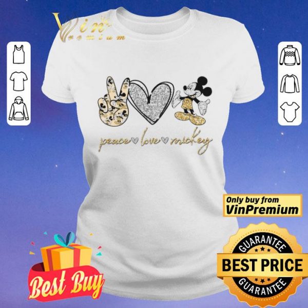Peace Love Mickey Mouse shirt