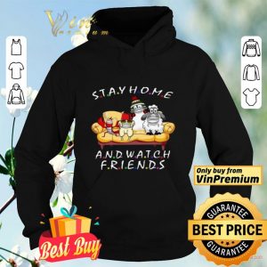 Stay Home And Watch Friends Cartoon COVID-19 shirt