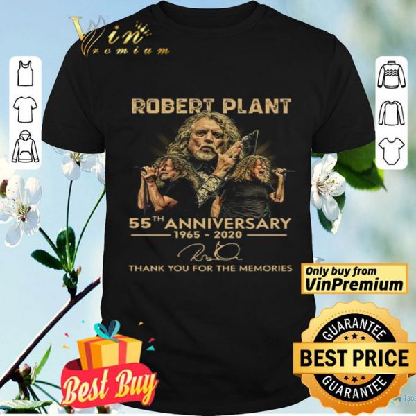 Robert Plant 55th Anniversary 1965 2020 Signature Thank You For The Memories shirt