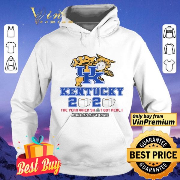Kentucky Wildcats 2020 the year when shit got real #quarantined shirt