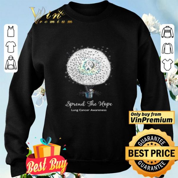 Snoopy Spread The Hope Lung Cancer Awareness shirt