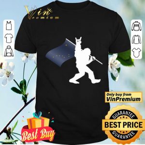 Bigfoot Rock And Roll Alaska Flag shirt