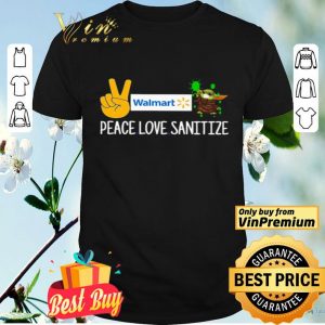 Walmart Peace love sanitize and Baby Yoda shirt