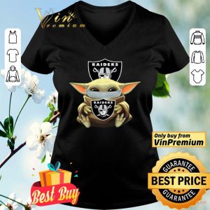 Baby Yoda Face Mask Las Vegas Raiders shirt