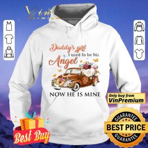 Car Leopard Daddy's Girl I Used To Be His Angel Now He Is Mine shirt