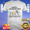 Snoopy Woodstock Mask Happy Quarantine Birthday shirt