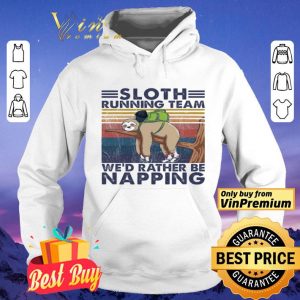 Sloth Running Team We'd Rather Be Napping Vintage shirt