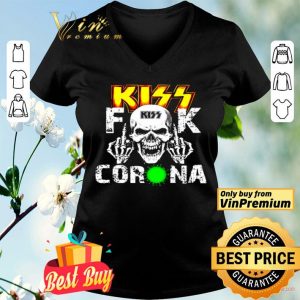 Skull Kiss fuck coronavirus shirt